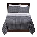 Home Grid Comforter - Gray