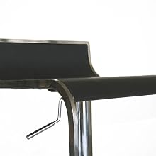 Baxton Studio Adjustable Swivel Counter or Bar Stool