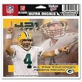 Nfl Ultra Decal - Brett Favre 421 Touchdown Passing Record