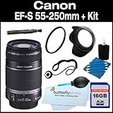 Canon EF-S 55-250mm f/4.0-5.6 IS Telephoto Zoom Lens for Canon Digital SLR  ....