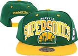Seattle Supersonics Mitchell & Ness Hardwood Classics Team Arch 2-Tone Snapback Hat