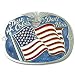 These Colors Don't Run American Flag Pewter Belt Buckle