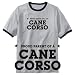 T-Shirt Ringer Heather Gray  Proud Parent Of Cane Corso  Dog