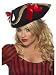 Smiffy's Fever Pirate Hat (Black and Red)
