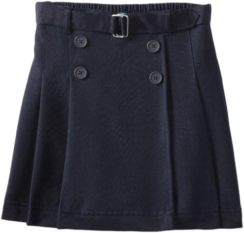 Nautica Little Girls'  Uniform Belted 4 Button Wrap Scooter, Navy,4