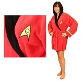 Star Trek Red Uhura Ladies Fleece Bath Robe
