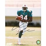 Chris Chambers Autographed Miami Dolphins (Teal Jersey) 8x10 Photo