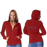 Boston Red Sox Women's Rhinestone Full Zip Hoody by G-III Sport