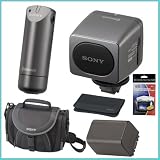 Sony ECM HW2 Wireless Bluetooth Camcorder Microphone + Camcorder Accessory Kit