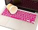 MOSISO Silicone Keyboard Cover Compatible with MacBook Air 13 inch A1466 A1369 2010-2017&Compatible with MacBook Pro 13/15 inch (with/Without Retina Display, 2015 or Older Version), Rose Red