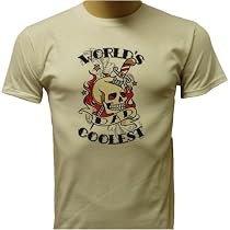 Worlds Coolest Dad T-shirt, Skull Dagger Tattoo T-shirt