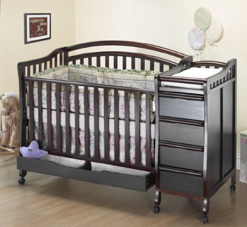 Orbelle 4 in 1 Convertible Crib N Bed, Cappuccino