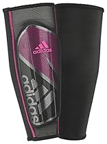adidas Performance Ghost Pro Shin Guard, Black/Shock Pink, X-Small
