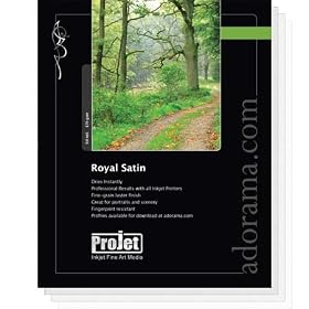 Adorama Projet Royal Satin Pearl Surface - Resin coated water resistant satin photo paper... by Adorama