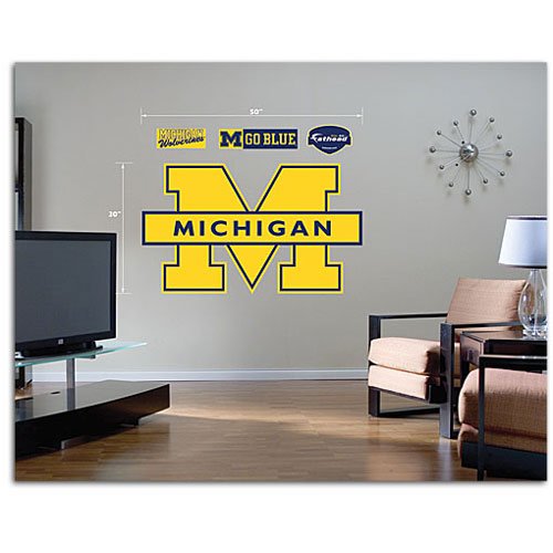 Michigan Fathead NCAA Logo