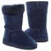 BLUE Furry Winter Boots Vegan Fleece Women