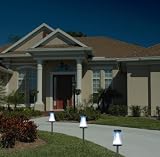 Gama Sonic GS-335CS Color Changing Fluted Solar Accent Light (Stainless Steel)
