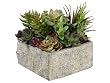 Artificial 8" Succulent Garden