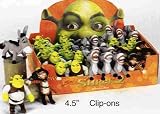Shrek keychain set : Shrek Boots & Donkey 3 pcs Keyring Zipper Pulls