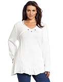 Pure Handknit Womens Plus-size Asha Swing Pullover Sweater