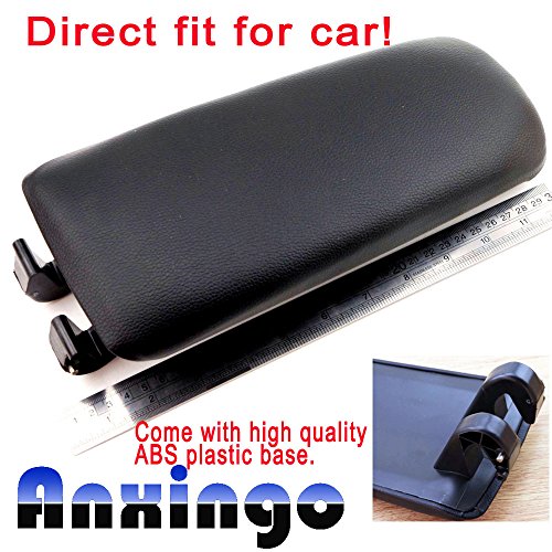 Anxingo-Black-Leather-Armrest-Center-Console-Lid-Cover-8E0864245P38M-For-20042008-Audi-A4-S4-B7