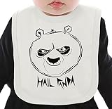 Hail Panda ネクタイを有する有機ビブ Medium