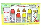 Sesame Street 10Pc Baby Gift Set - Bottles, Bottle Brushes, Rattle, Pacifier, Nipples, And Bib