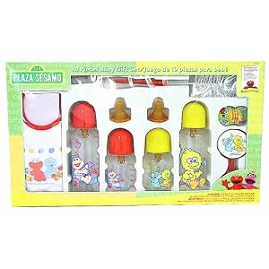 Buy Sesame Street 10Pc Baby Gift Set - Bottles, Bottle... by Sesame Street now!