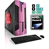 CybertronPC X-Plorer2 4240ABKL, Black/Pink, CrossFireX, AMD Phenom II X6 (2 ....