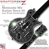 Stardust Black Skin by WraptorSkinz TM fits Nintendo Wii Guitar Hero III (3) Les Paul Controller (GUITAR NOT INCLUDED)