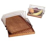 All Natural Handmade Set of Three Picnic Trays