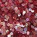 3mm Flat Round SEQUIN PAILLETTES ~ RUBY RED Rainbow Iris Crystal ~ Loose sequins for embroidery, bridal, applique, arts, crafts, and embellishment. Made in USA.