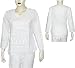 Womens Fashion Cotton Long Sleeve Top Blouse Chikan Embroidery Size S (ctop386)