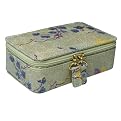 Floral Small Zip Jewelry Box