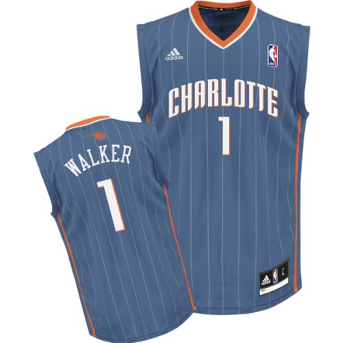 Adidas Charlotte Bobcats Kemba Walker Revolution 30 Replica Road Jersey Extra Large