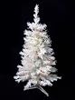 3' Pre-Lit White Artificial Christmas Tree - Multi Lights