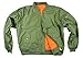 New Men's Water Resistant Reversible Flight Pilot Bomber Jacket / Army Green