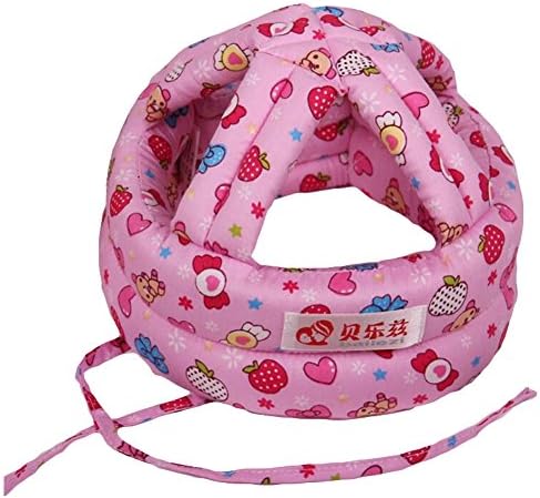 Baby Safety Helmet Toddler Head Protection Cap Soft Hats Ty600 (red)