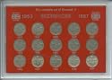 Queen Elizabeth II Sixpences 6d 1953-1967 Coin Collector Sixpence Set