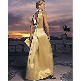 Beaded satin dress