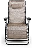Camco 51832 Zero Gravity Wide Recliner (X-Large, Tan Fern Pattern)