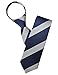 H2H Mens Casual Comfortable Zipper Stripe Patterned Fashion Neck Tie