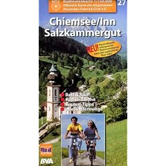 ADFC Radtourenkarten, Chiemsee, Inn, Salzkammergut