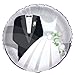 Stunning Silver Wedding Round Foil Balloon (18