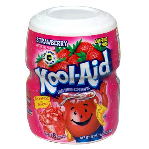 Kool-Aid Drink Mix, Sugar Sweetened Strawberry, 19-Ounce Container (Pack of 6) by Kool-Aid