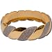 Gold and Rodium Plated Bangle Bracelets Costume Jewelry in Indian-Style 2.25 inches