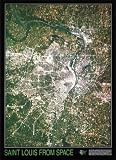 St. Louis From Space, Art Poster, size 20