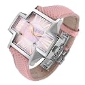 Locman Italy Plus Women's Oversized Pink Karung Snake Strap Watch