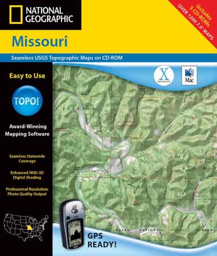 National Geographic Topographical Missouri