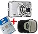 eHome Bundle: Fuji JZ300 silver Digital Camera +4GB +Soft Case (Fujiflim Finepix JZ300, 12MP, 10xOptical Zoom 28mm Wide-angle Lens, 2.4